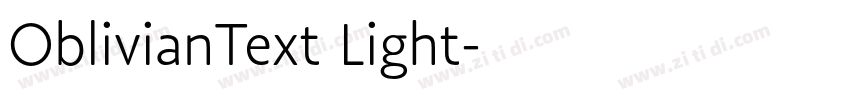 OblivianText Light字体转换